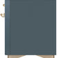 ILVE Majestic II 40" Dual Fuel Propane Gas Range in Blue Grey with Brass Trim, UMD10FDNS3BGGLP