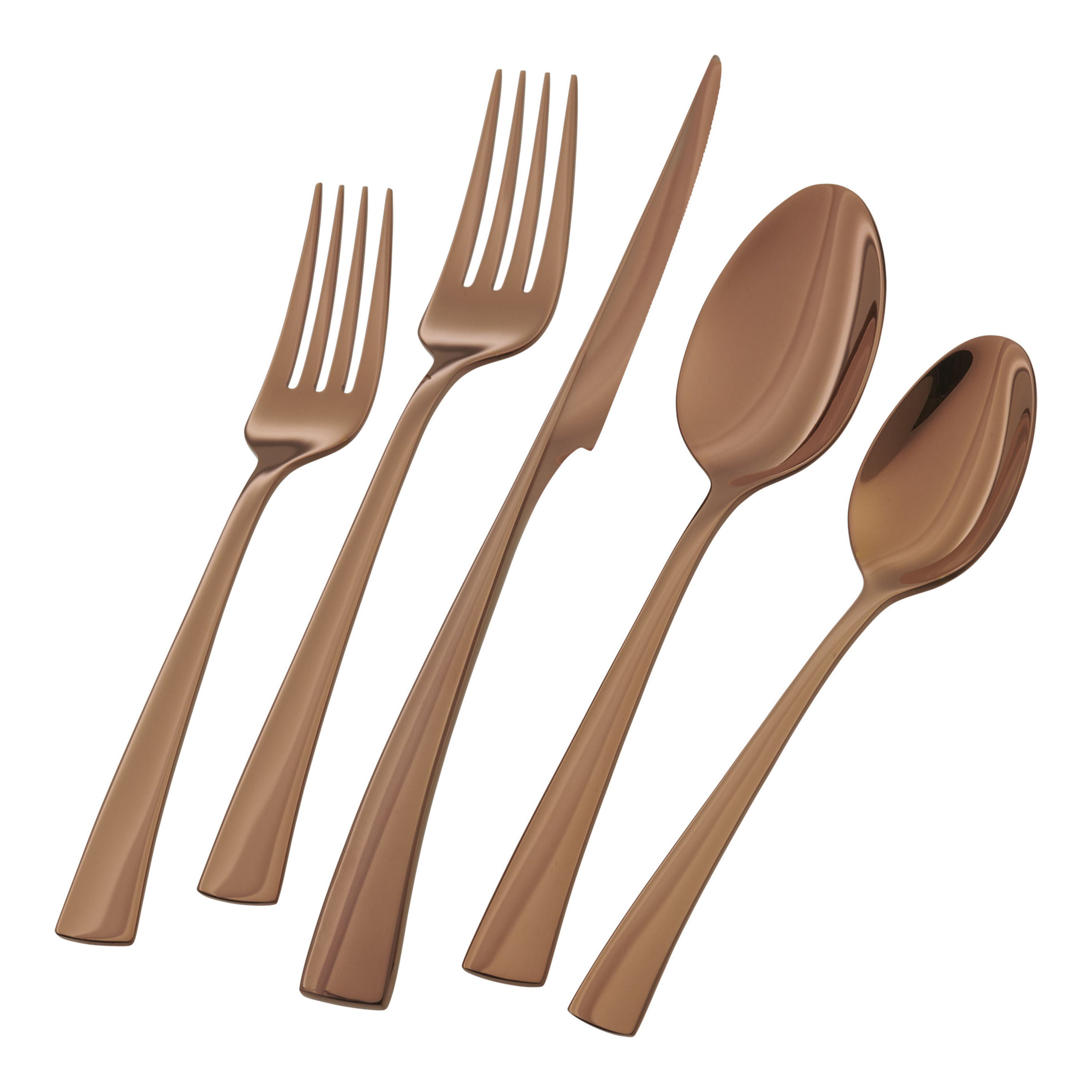 ZWILLING 20pc Bellasera Rose Gold Stainless Steel Flatware Set