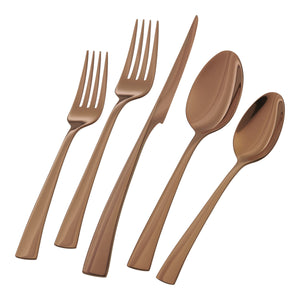 ZWILLING 20pc Bellasera Rose Gold Stainless Steel Flatware Set