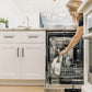 ZLINE Classic 24-Inch Top Control Built-In Dishwasher, Stainless Steel Panel, Modern Handle, 52 dBA, DW-304-24