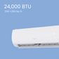24,000 BTU Mini-Split Heat Pump Air Conditioner-230V
