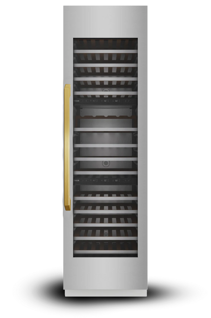 Induction Hardware 24-Inch Three Zone Built-In Wine Refrigerator Column, Stainless Steel, RFC-W-24-SS-VEGA