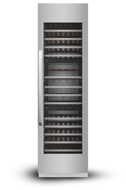 Induction Hardware 24-Inch Three Zone Built-In Wine Refrigerator Column, Stainless Steel, RFC-W-24-SS