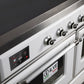 ILVE Majestic II 40" Induction Range with Element Stove and Electric Oven in White with Chrome Trim, UMDI10NS3WHC