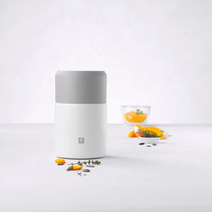 ZWILLING Thermo Food Jar w/ folding Spoon 23.6 oz. 700ml - Silver-White