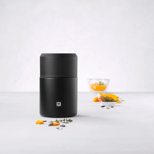 ZWILLING Thermo Food Jar w/ folding Spoon 23.6 oz. 700ml - Matte Black