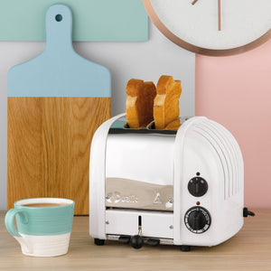 Dualit New Generation Classic 2-Slice Toaster in White