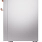 ILVE Nostalgie II 36" Dual Fuel Propane Gas Range in Stainless Steel with Copper Trim, UP36FNMPSSPLP