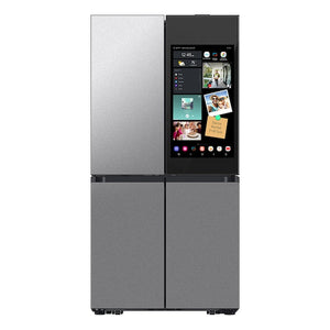 SAMSUNG Bespoke 36" 29 cu. ft. Standard Depth 4-Door Flex™ Refrigerator with AI Family Hub™+ & AI Vision Inside™ in Stainless Steel