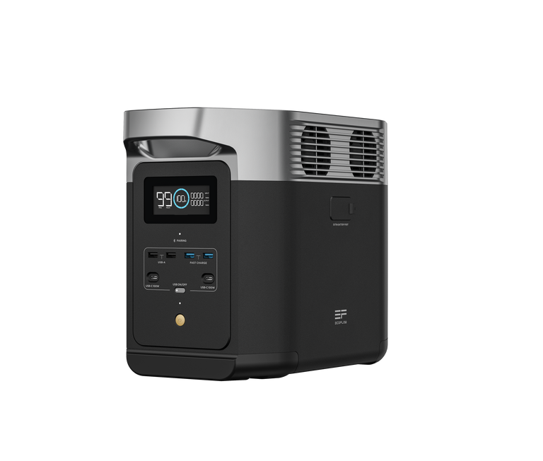 EcoFlow Package - WAVE 2 Portable Air Conditioner, DELTA 2 Portable Power Station (1024Wh) and Extra Battery Cable