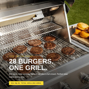 THOR Kitchen 36" Freestanding Professional Propane Gas Grill Head with 4 Burners and Rotisserie Kit, TPG3601-G