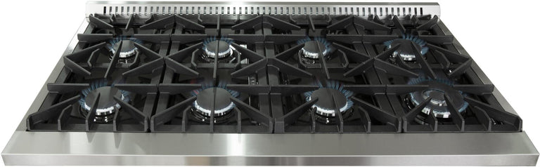 Forno Appliance Package - 48" Gas Burner, Electric Oven Range, Range Hood, 36" Refrigerator, Dishwasher, AP-FFSGS6156-48-21