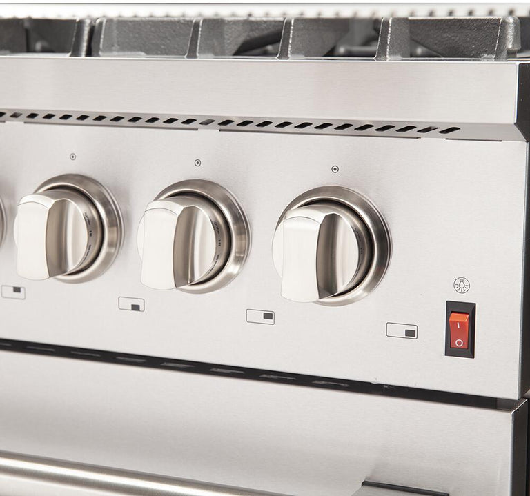 Forno Appliance Package - 48" Gas Burner, Electric Oven Range, Range Hood, 60" Refrigerator, Dishwasher, Microwave Drawer, AP-FFSGS6156-48-17