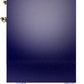 ILVE Nostalgie II 40" Induction Range with Element Stove and Electric Oven in Blue with Brass Trim, UPDI406NMPMBG