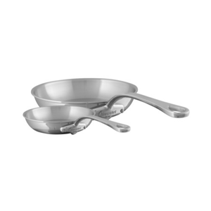 Mauviel 1830 M'COOK 5-Ply 2-Piece Frying Pan Set With Cast Stainless Steel Handles