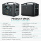 EcoFlow Package - RIVER Pro Portable Power Station (720Wh) and 1 x Portable Solar Panel (160W)