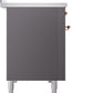 ILVE Nostalgie II 48" Induction Range with Element Stove and Electric Oven in Matte Graphite with Copper Trim, UPI486NMPMGP
