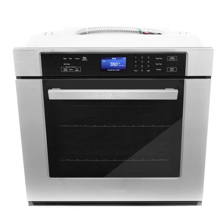 Cosmo 30" 5 cu. ft. Single Electric Wall Oven with Self-Cleaning in Stainless Steel, COS-30ESWC