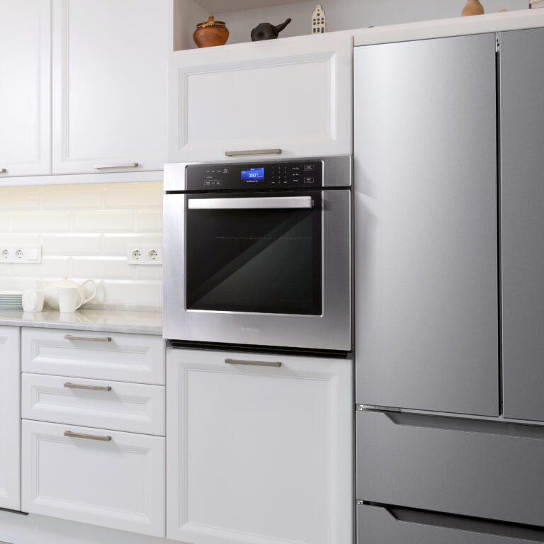 Cosmo 30" 5 cu. ft. Single Electric Wall Oven with Self-Cleaning in Stainless Steel, COS-30ESWC