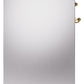 ILVE Nostalgie II 30" Dual Fuel Natural Gas Range in Stainless Steel with Brass Trim, UP30NMPSSG