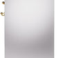 ILVE Nostalgie II 30" Dual Fuel Natural Gas Range in Stainless Steel with Brass Trim, UP30NMPSSG