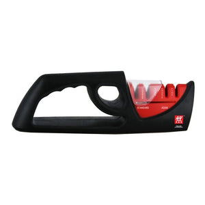 ZWILLING 4-Stage Pull-Through Sharpener in Red, Edge Maintenance Series