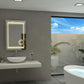 Paris Mirror 24" x 32" Rectangle Aurora Illuminated Mirror 3000K