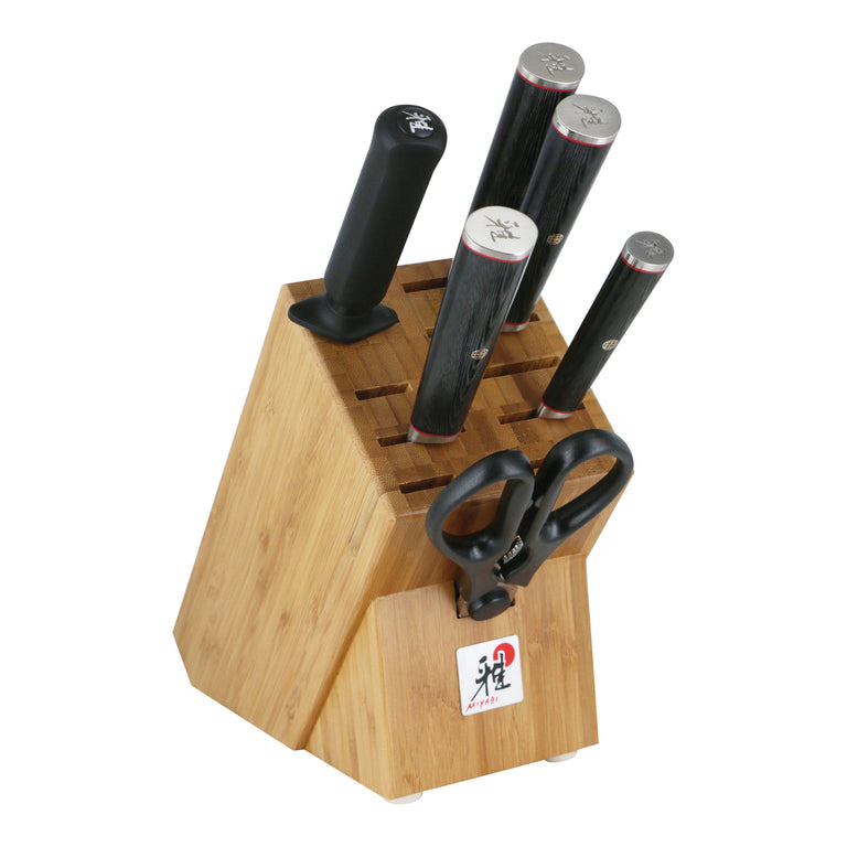 Miyabi 7pc Knife Set in Bamboo Block, Kaizen II Series