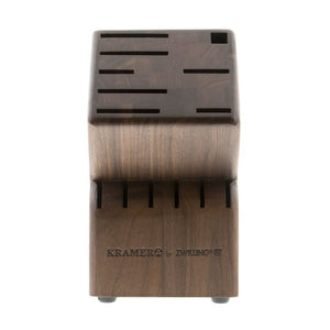 ZWILLING 14 Slot Knife Block in Walnut, Kramer Series