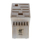 ZWILLING TWIN 16 Slot Knife Block in Rustic White, Storage Series