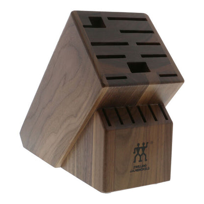ZWILLING TWIN 16 Slot Knife Block in Dark Walnut, Storage Series