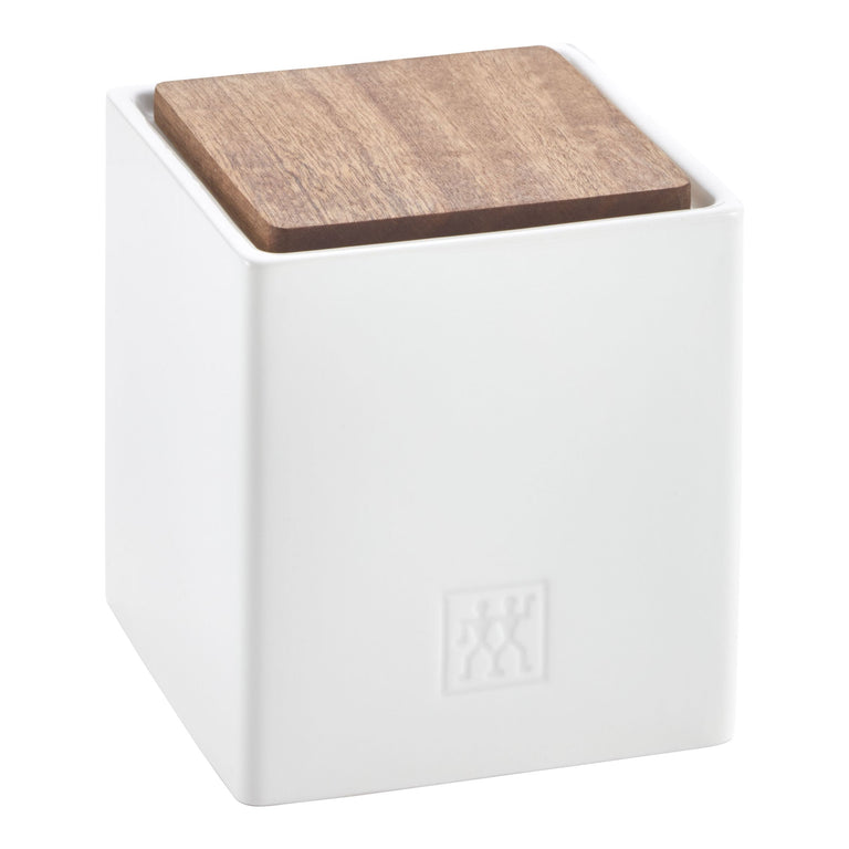 ZWILLING Medium Ceramic Storage Container with Lid and Herb Pot Insert
