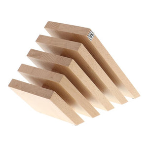 ZWILLING Slanted Italian Magnetic Knife Block in Natural Beechwood, Storage Series