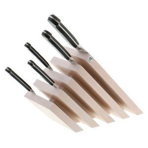 ZWILLING Slanted Italian Magnetic Knife Block in White Stained Beechwood, Storage Series