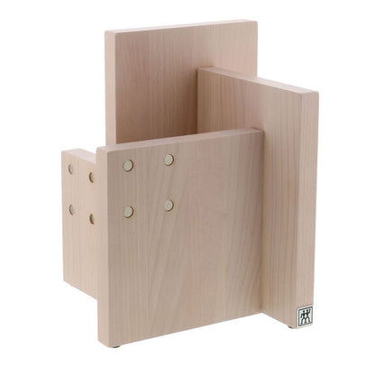 ZWILLING Square Italian Magnetic Knife Block in White Beechwood, Storage Series