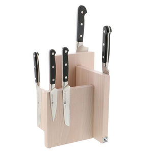 ZWILLING Square Italian Magnetic Knife Block in White Beechwood, Storage Series
