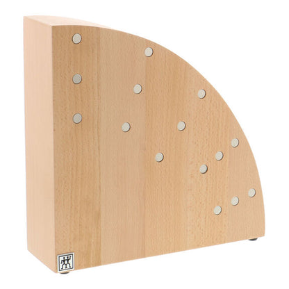 ZWILLING Round Italian Magnetic Knife Block in Natural Beechwood, Storage Series