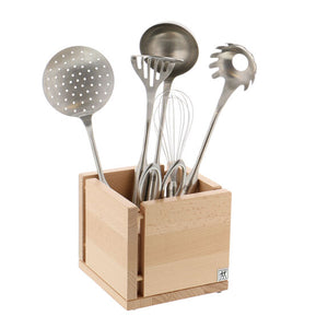 ZWILLING Italian Kitchen Utensil Organizer in Natural Beechwood, Storage Series
