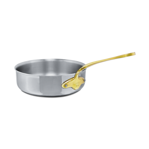 Mauviel 1830 M'COOK B 5-Ply Saute Pan With Brass Handle