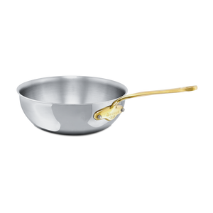 Mauviel 1830 M'COOK B 5-Ply Chef Pan With Brass Handle