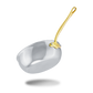 Mauviel 1830 M'COOK B 5-Ply Chef Pan With Lid, Brass Handle