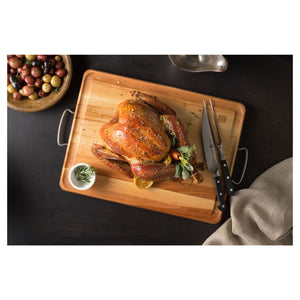 ZWILLING 20" x 15" Birchwood Carving Board with Handles