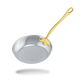 Mauviel 1830 M'COOK B 5-Ply Frying Pan With Brass Handles