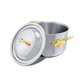 Mauviel 1830 M'COOK B 5-Ply Stewpan With Lid, Brass Handles
