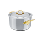 Mauviel 1830 M'COOK B 5-Ply Stewpan With Lid, Brass Handles