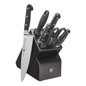 ZWILLING 7pc Knife Set in Black Rubberwood Block, Professional "S" Series