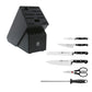 ZWILLING 7pc Knife Set in Black Rubberwood Block, Professional "S" Series