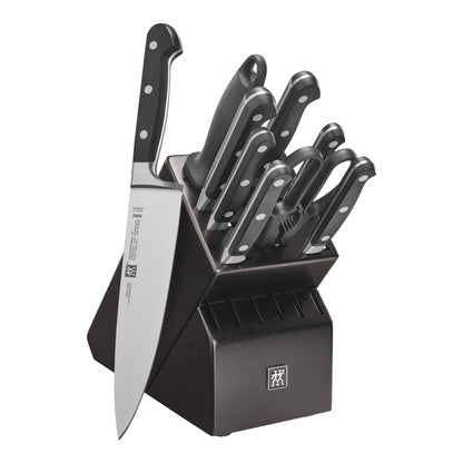 ZWILLING 10pc Knife Set in Black Rubberwood Block, Professional "S" Series