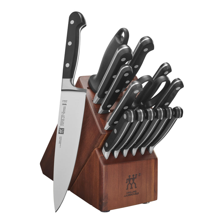 ZWILLING 16pc Knife Set in Acacia Block, Professional "S" Series