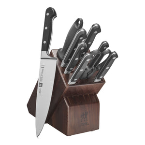 ZWILLING 10pc Knife Set in Walnut Block, Professional "S" Series